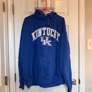 Blue 84 Kentucky Wildcats SEC Hoodie Royal Blue Pullover Sweatshirt Womens L